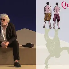 Jacques Weber et Bénabar à la plage